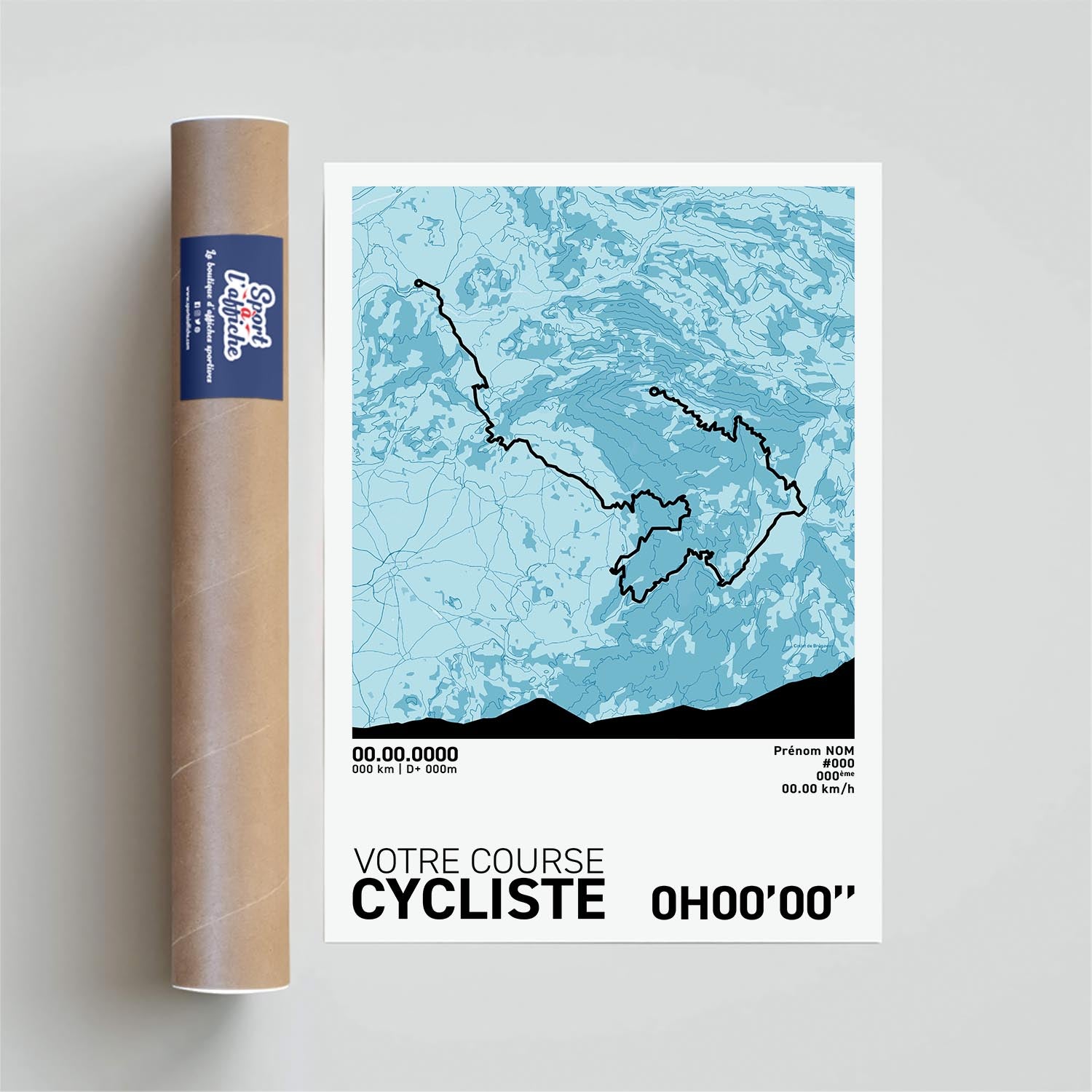 Affiche Cyclisme - Votre Course Personnalisée