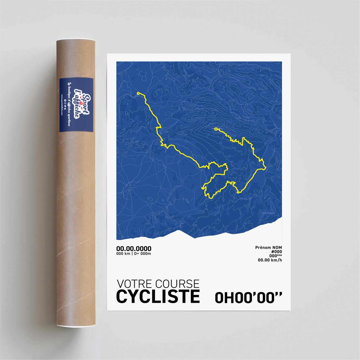 Affiche Cyclisme - Votre Course Personnalisée