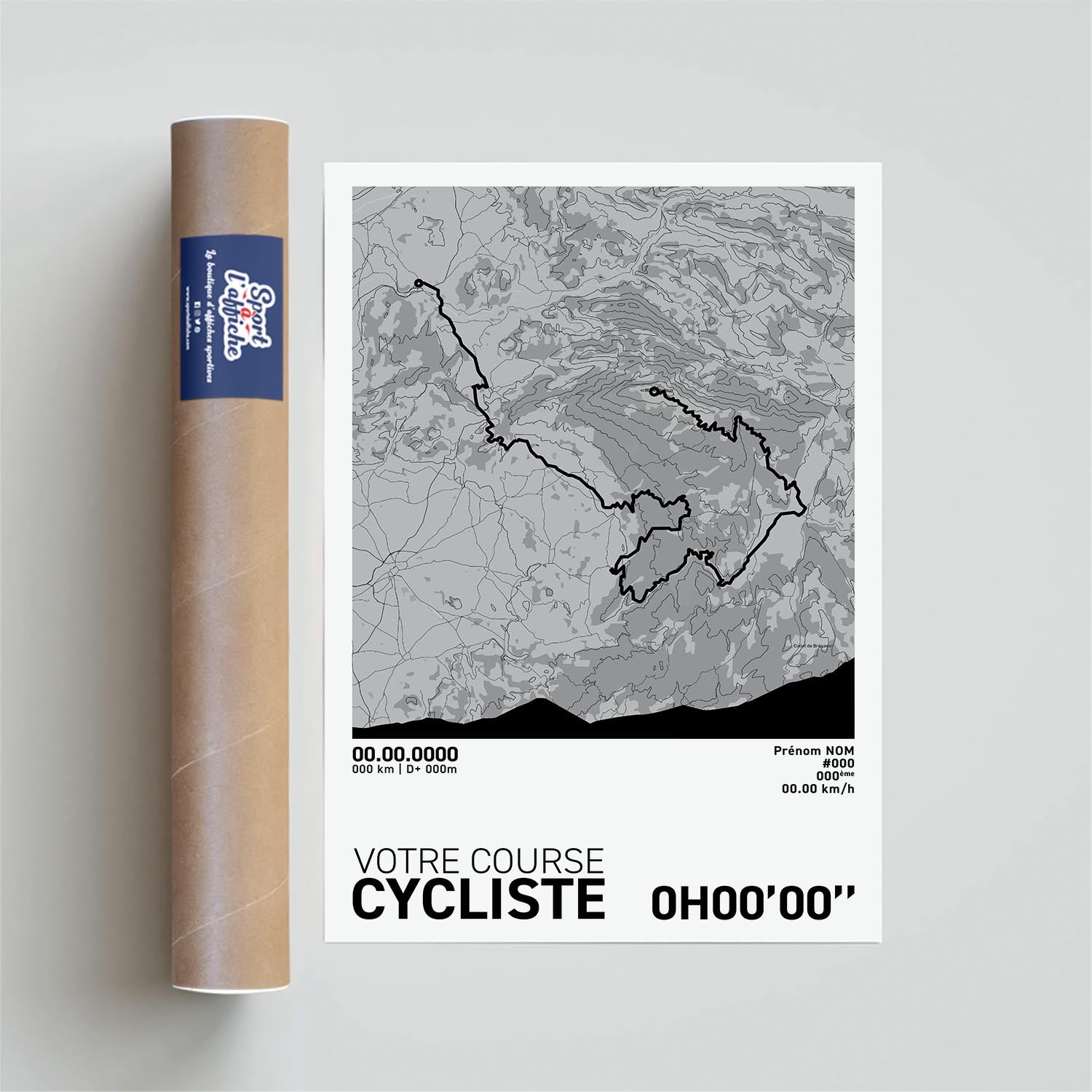 Affiche Cyclisme - Votre Course Personnalisée