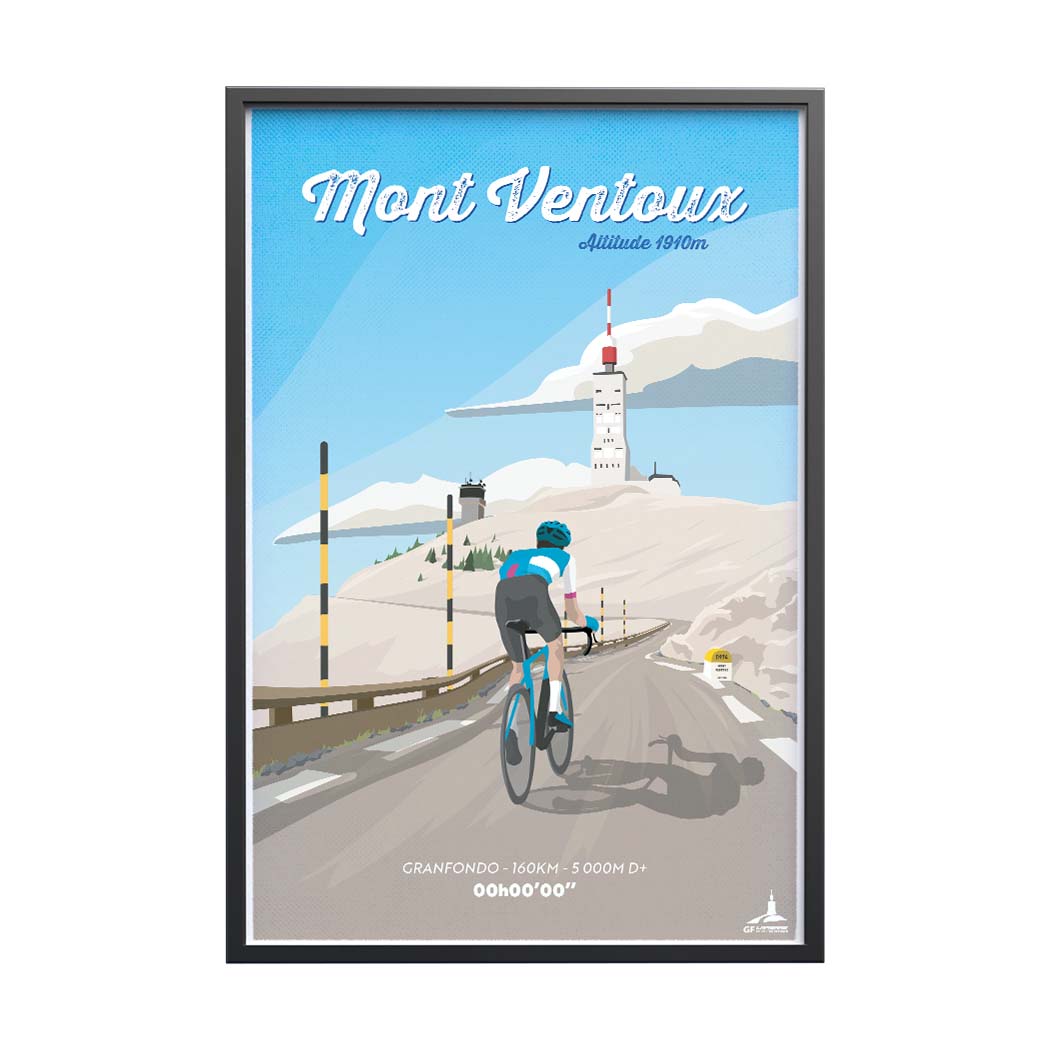 Affiche Cyclisme - Affiche Personnalisée Lapierre GF Mont Ventoux