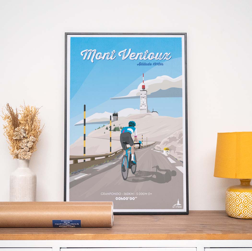 Affiche Cyclisme - Affiche Personnalisée Lapierre GF Mont Ventoux