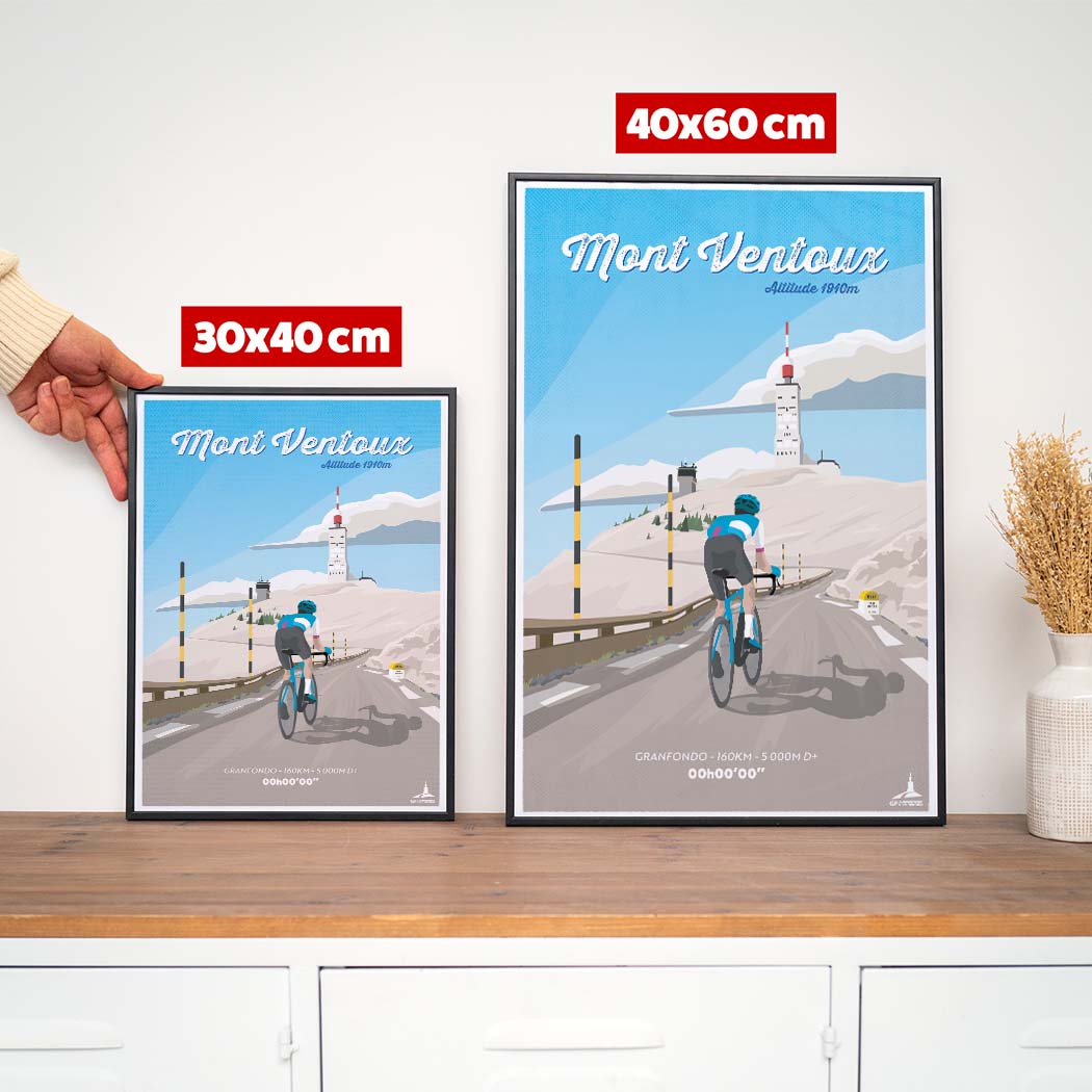 Affiche Cyclisme - Affiche Personnalisée Lapierre GF Mont Ventoux