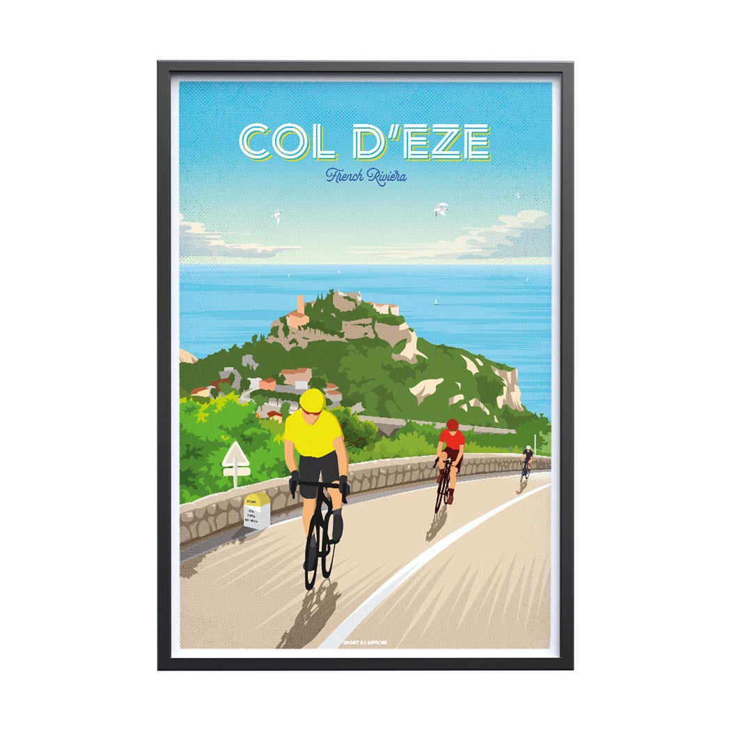 Affiche Cyclisme - Col d'Eze