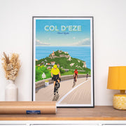 Affiche Cyclisme - Col d'Eze