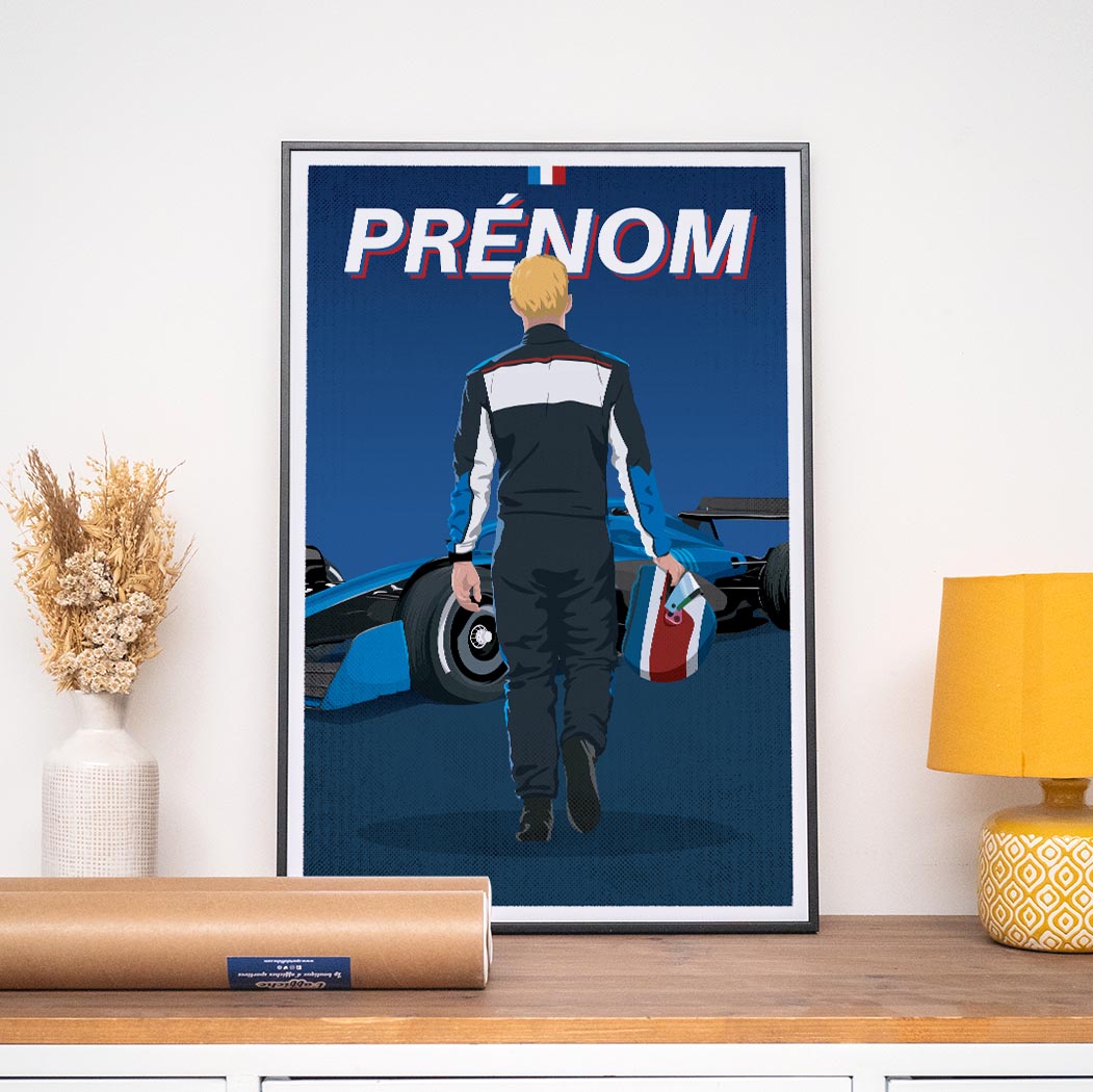 Affiche F1 - Pilote Personnalisé