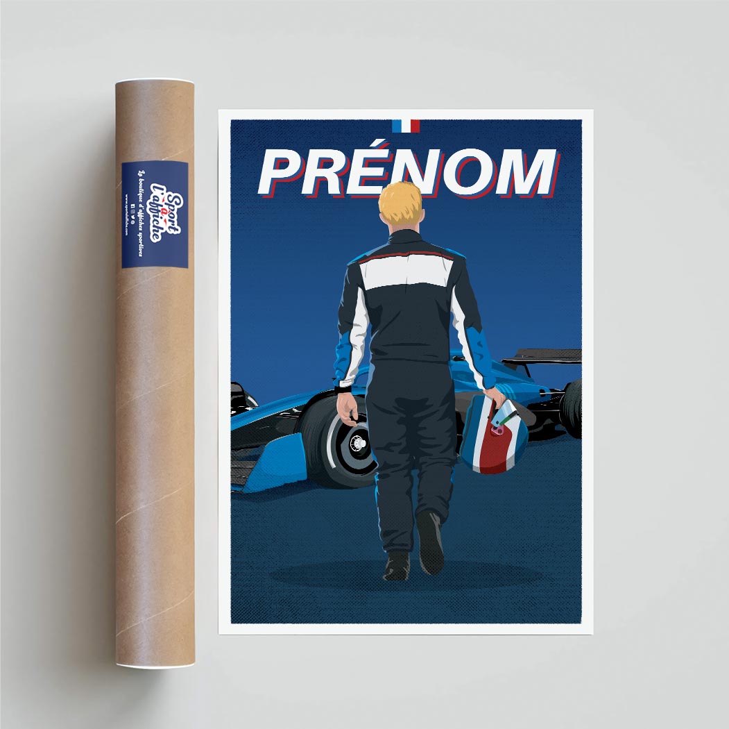 Affiche F1 - Pilote Personnalisé