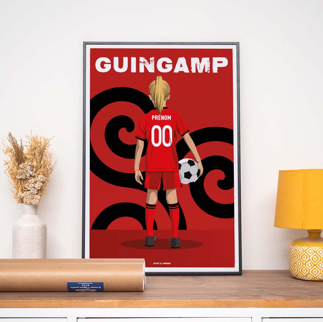 Affiche Foot Guingamp - Enfant Personnalisé