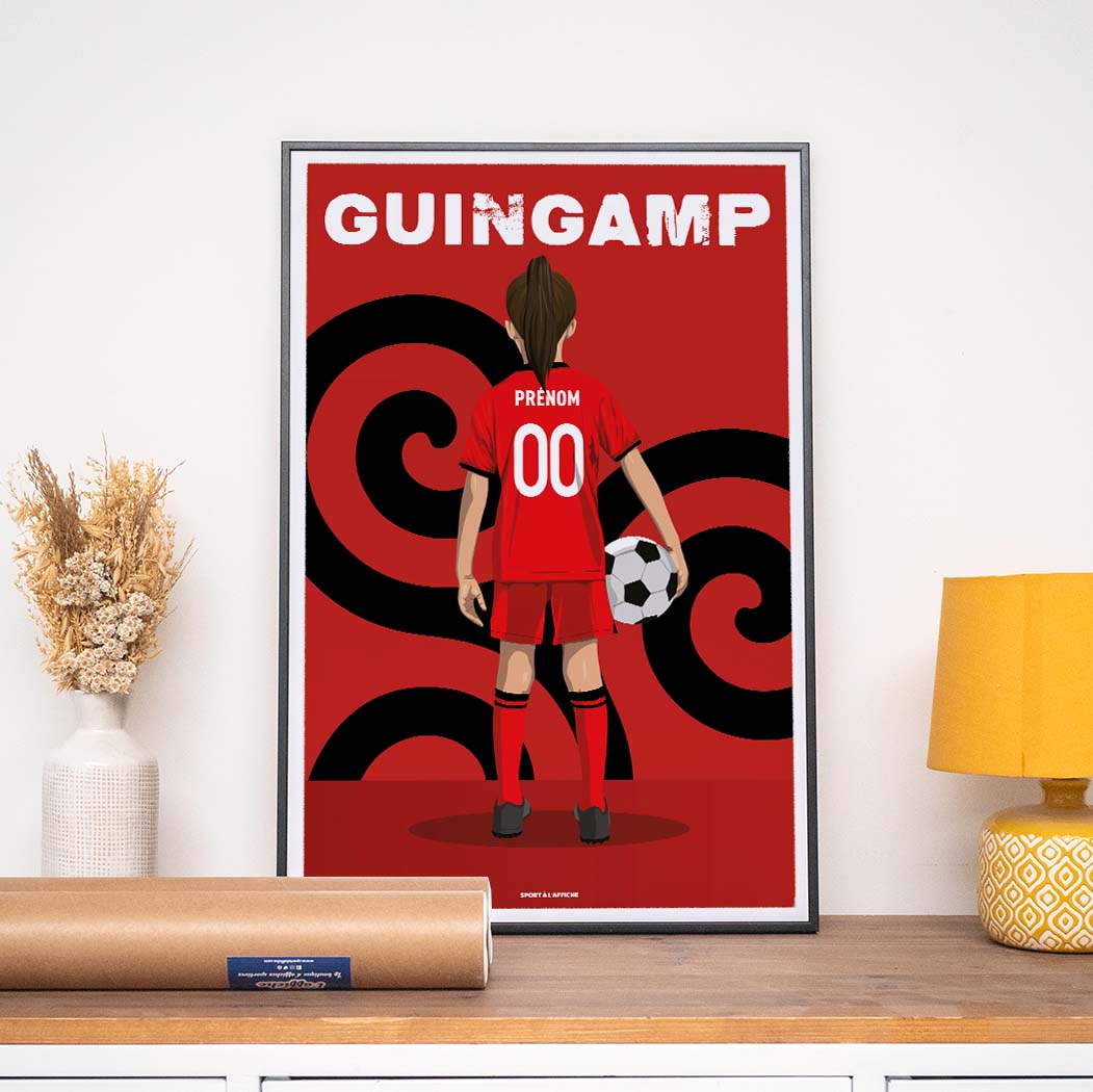 Affiche Foot Guingamp - Enfant Personnalisé