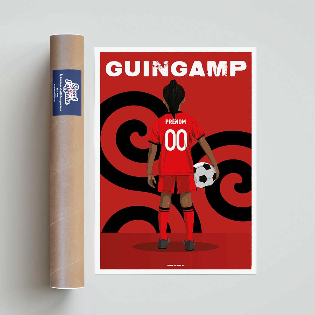 Affiche Foot Guingamp - Enfant Personnalisé