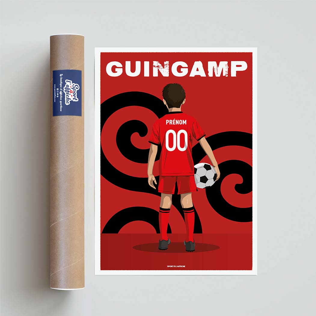 Affiche Foot Guingamp - Enfant Personnalisé