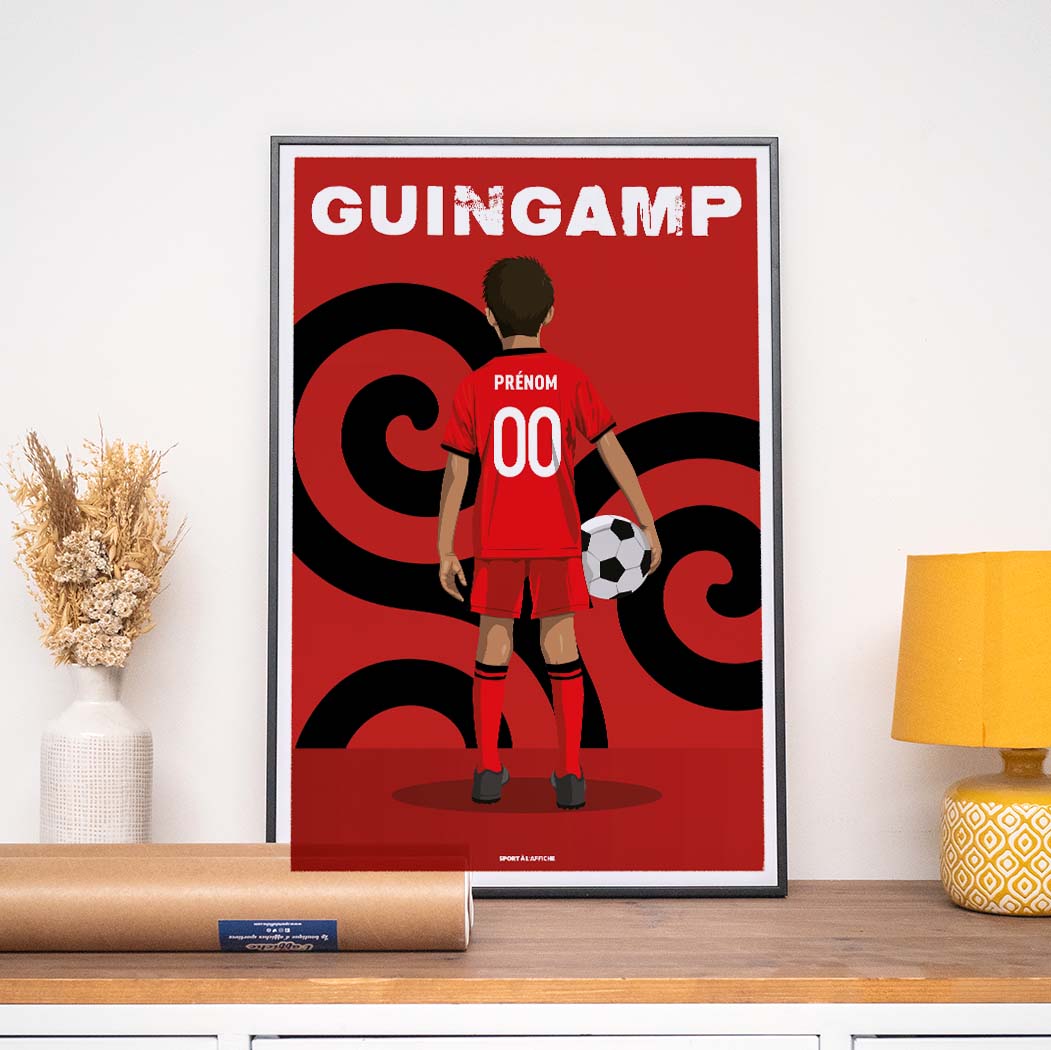 Affiche Foot Guingamp - Enfant Personnalisé