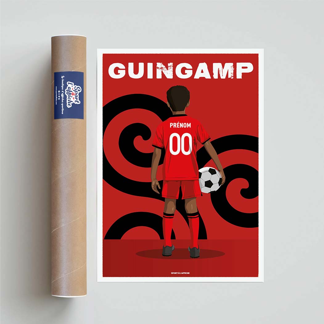 Affiche Foot Guingamp - Enfant Personnalisé