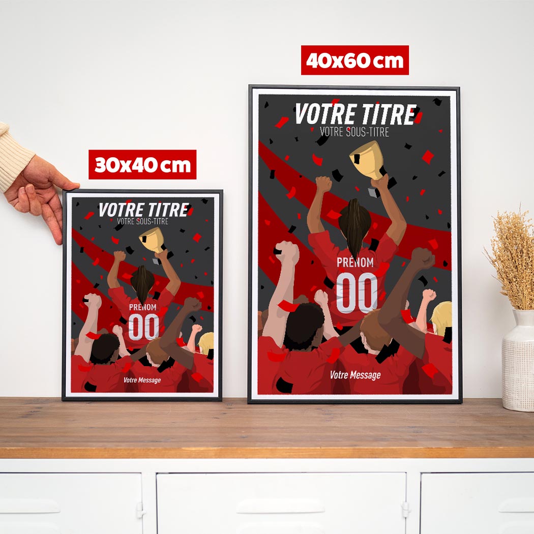 Affiche Personnalisé Célébration Trophée