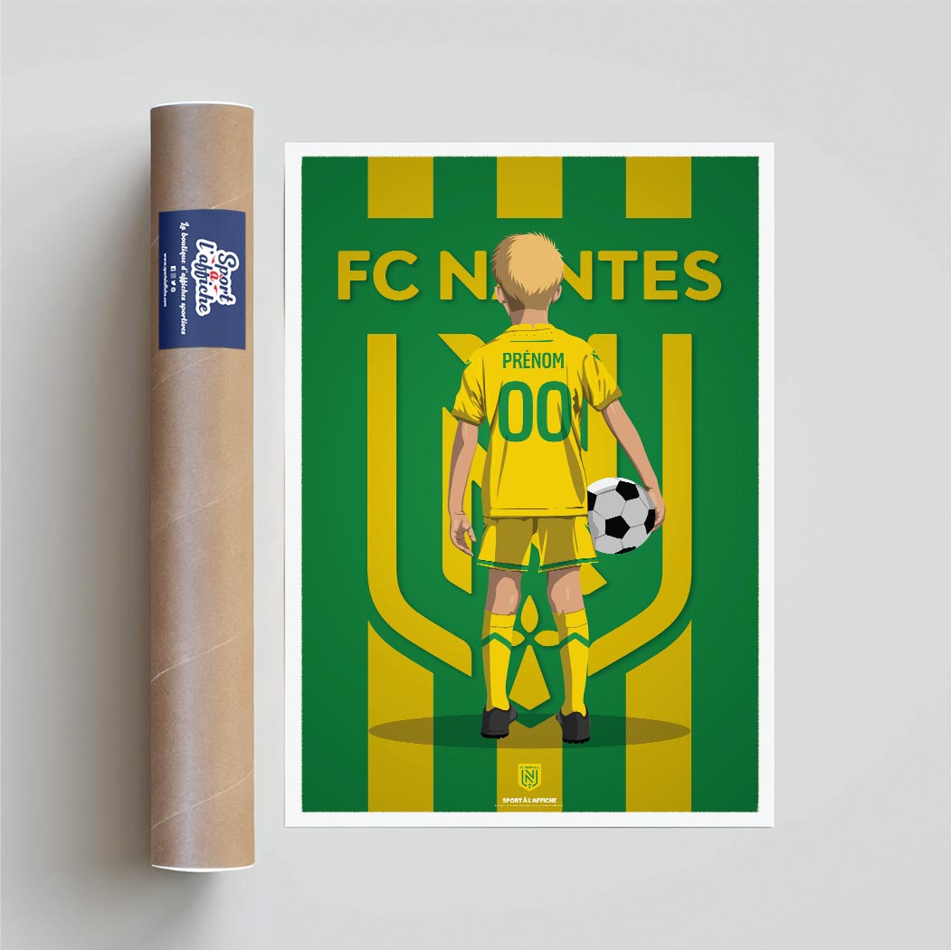 Affiche FC Nantes - Enfant Personnalisé