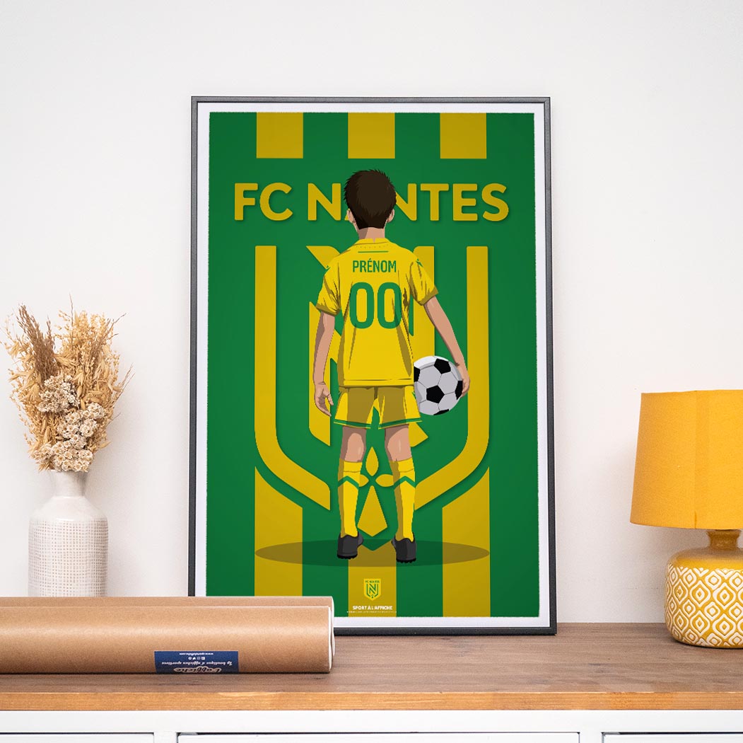 Affiche FC Nantes - Enfant Personnalisé