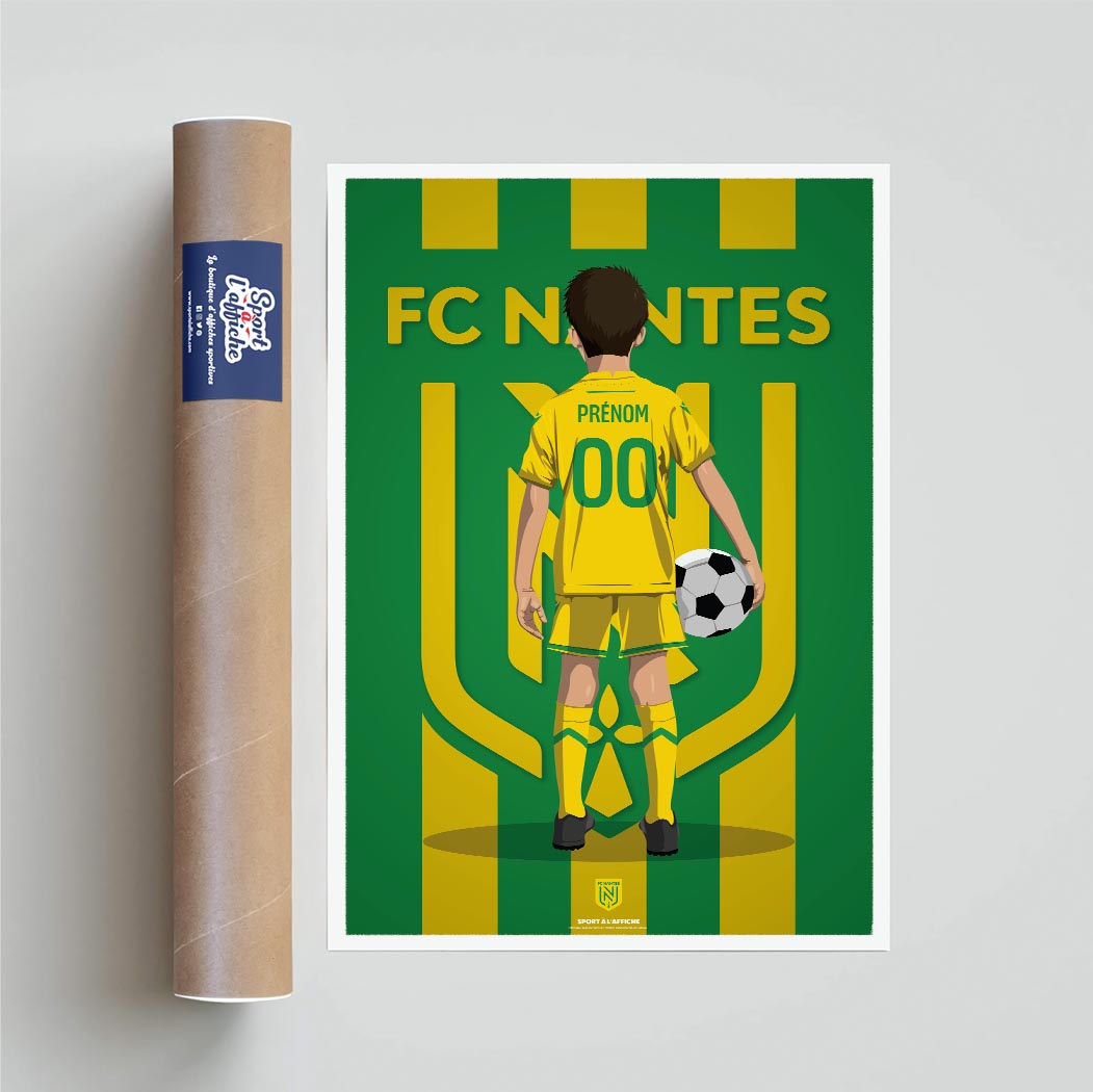 Affiche FC Nantes - Enfant Personnalisé
