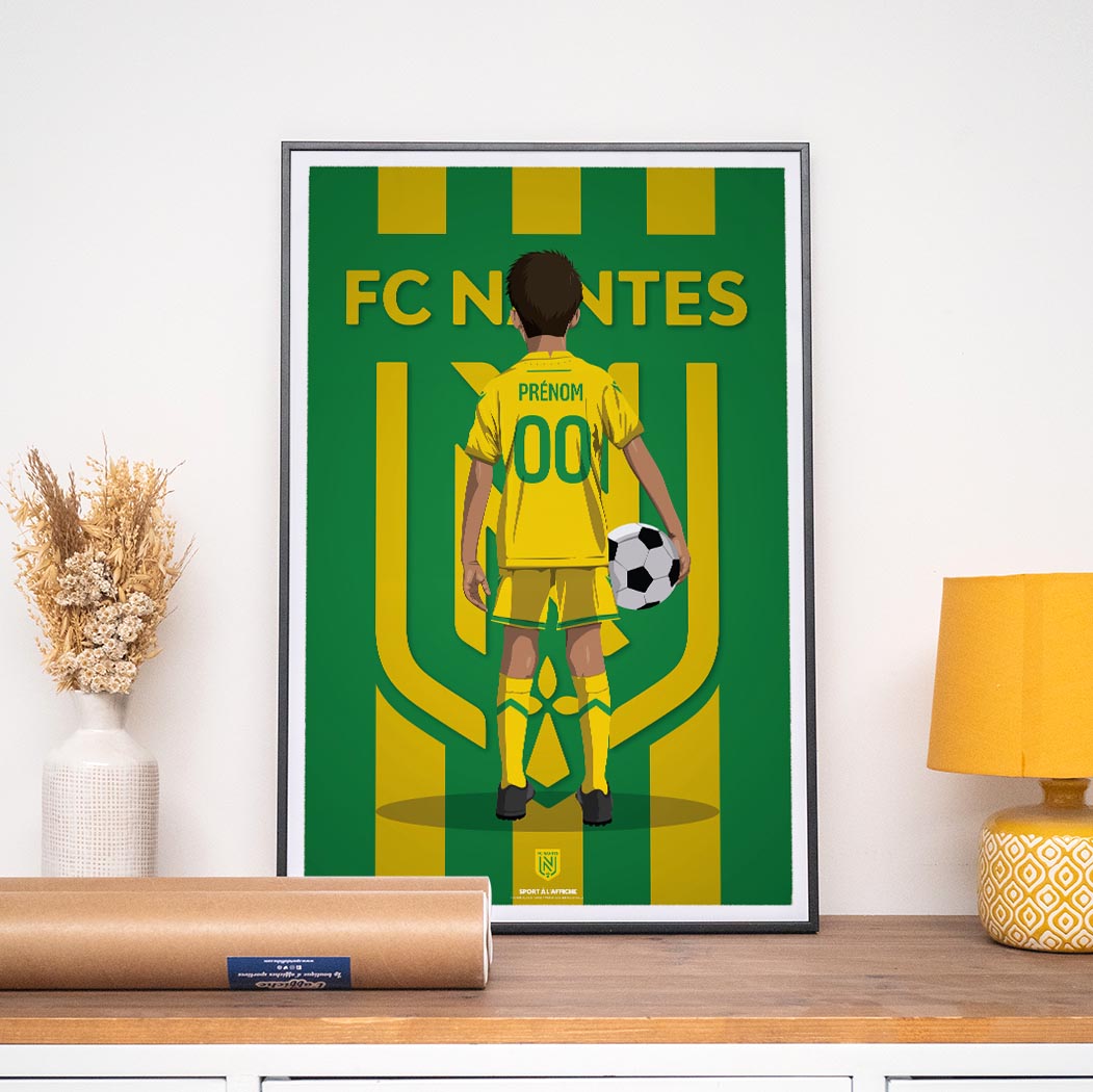 Affiche FC Nantes - Enfant Personnalisé