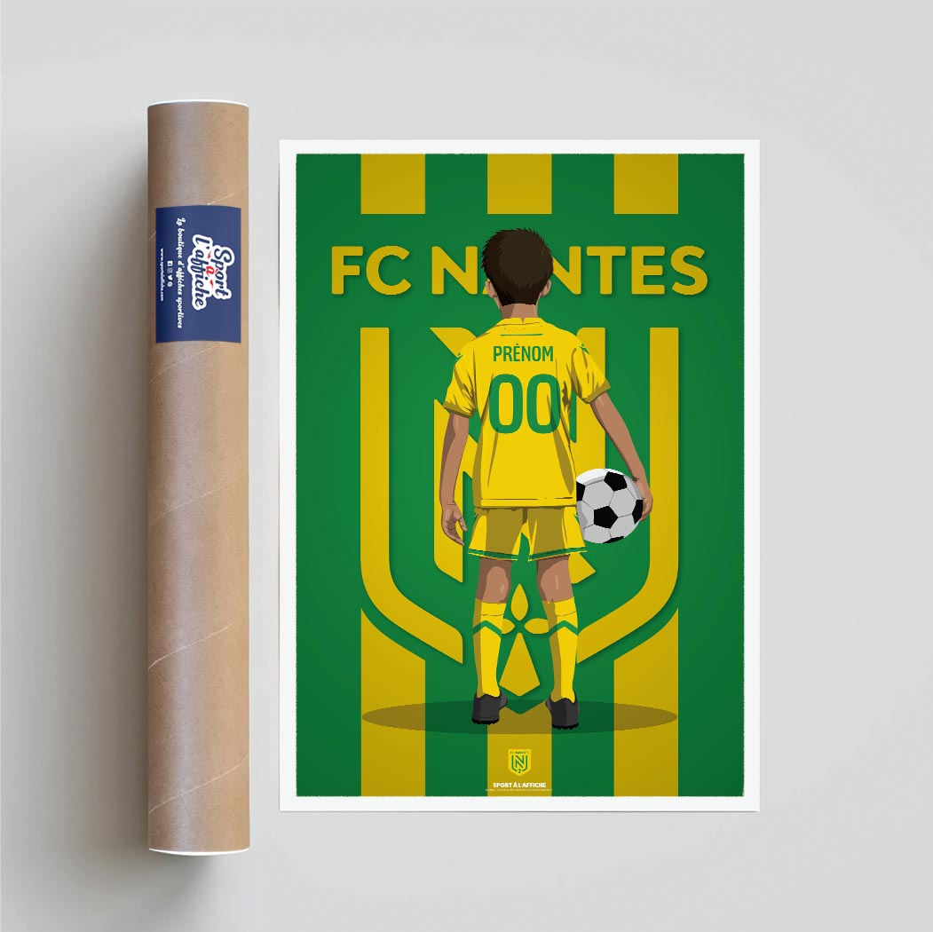 Affiche FC Nantes - Enfant Personnalisé