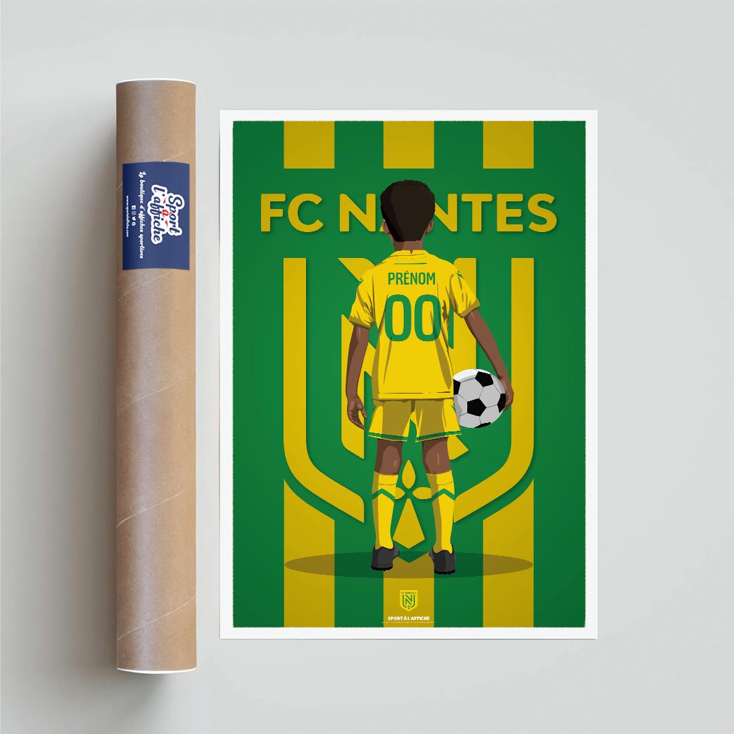 Affiche FC Nantes - Enfant Personnalisé
