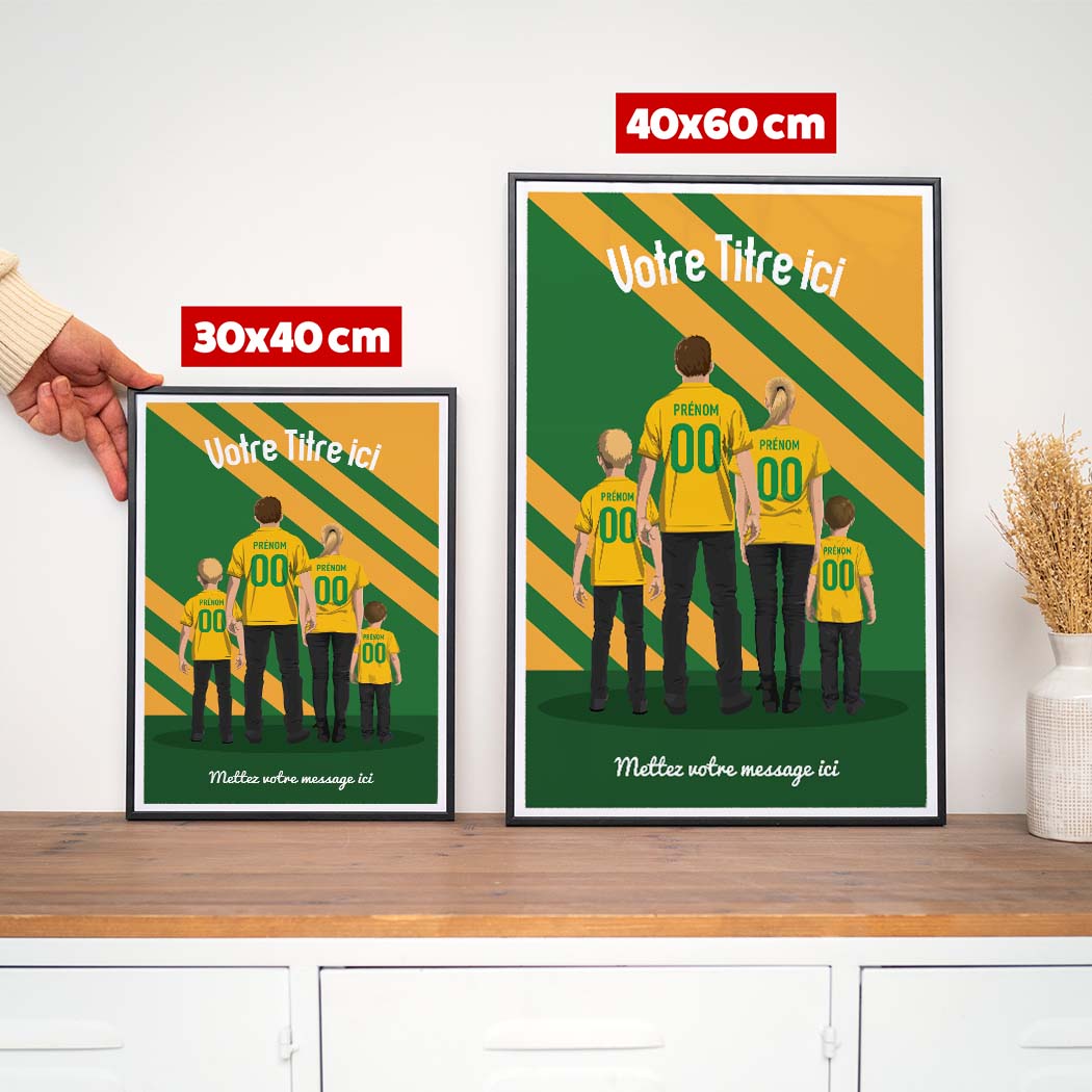 Affiche Foot - Famille Personnalisée
