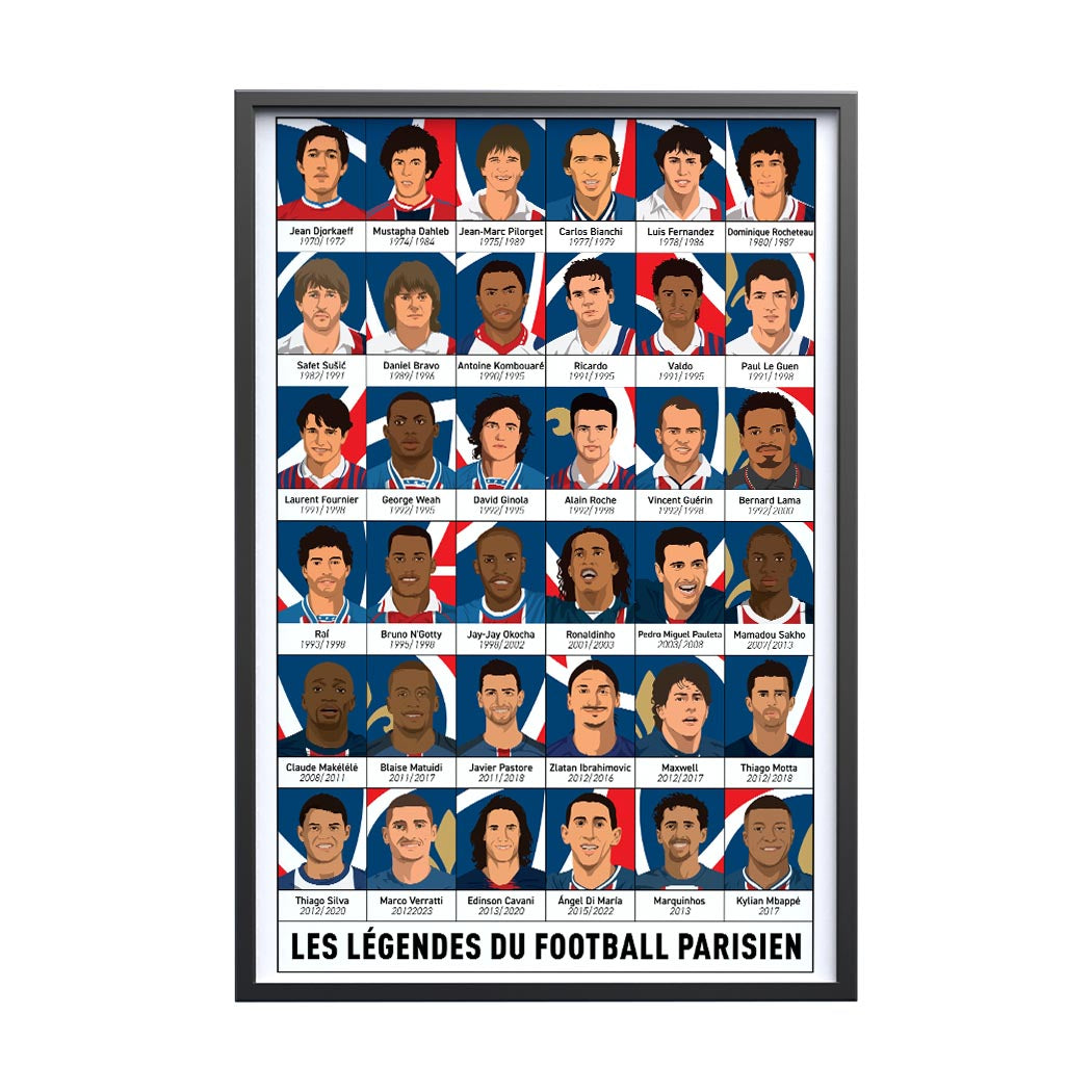 Affiche Foot - Les Légendes du Football Parisien