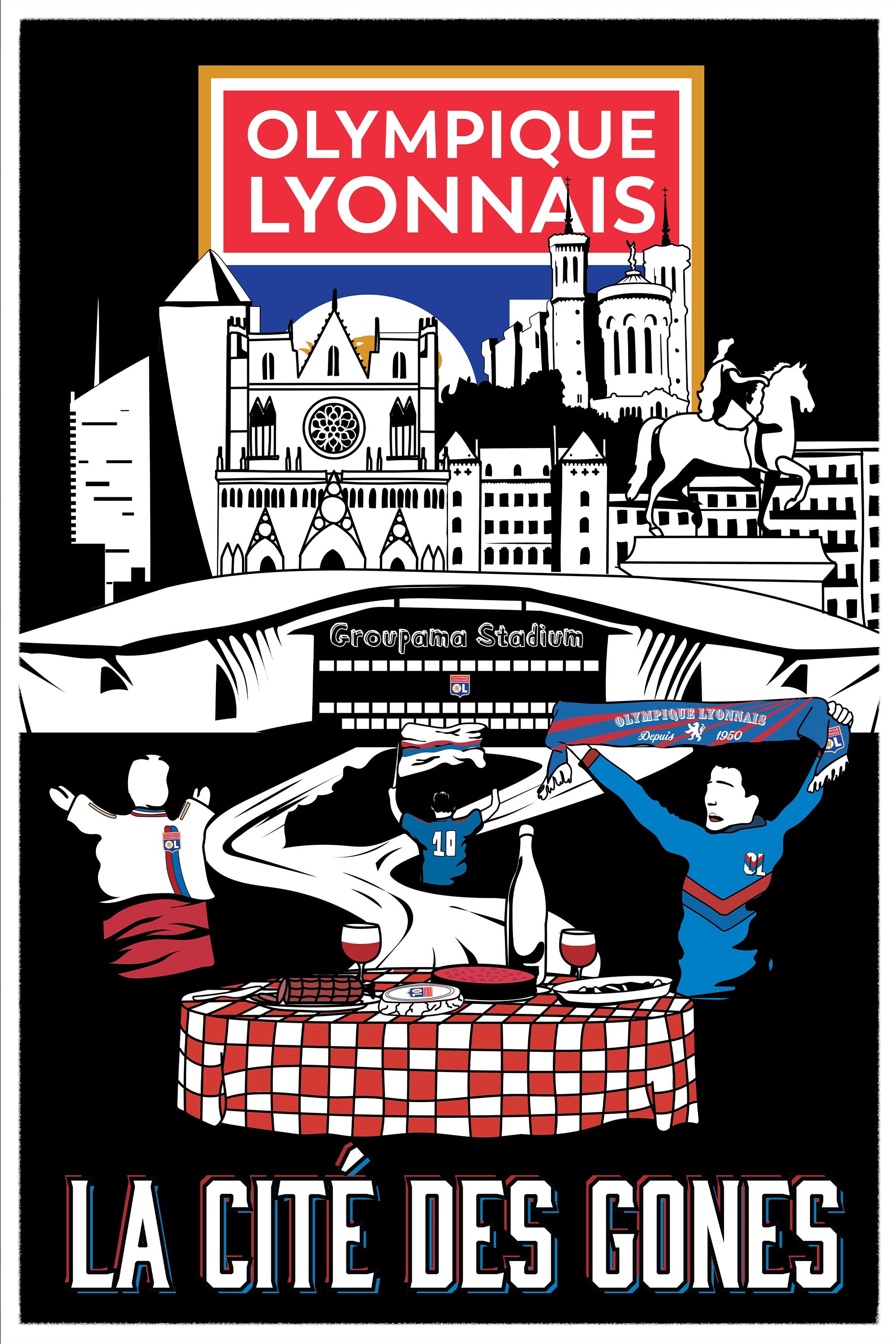 Affiche OL - Cité des Gones