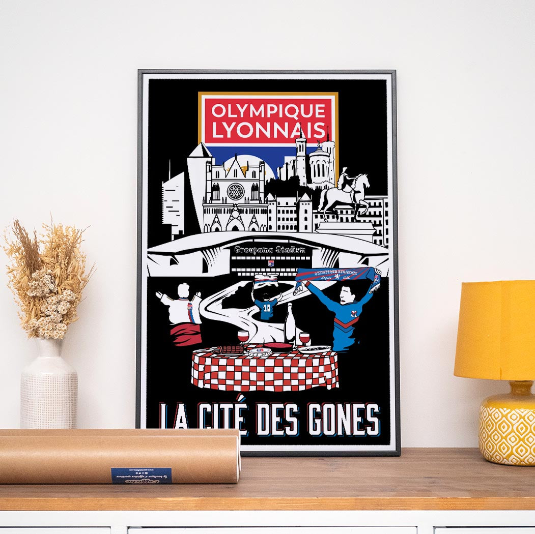 Pack 3 Affiches Olympique Lyonnais