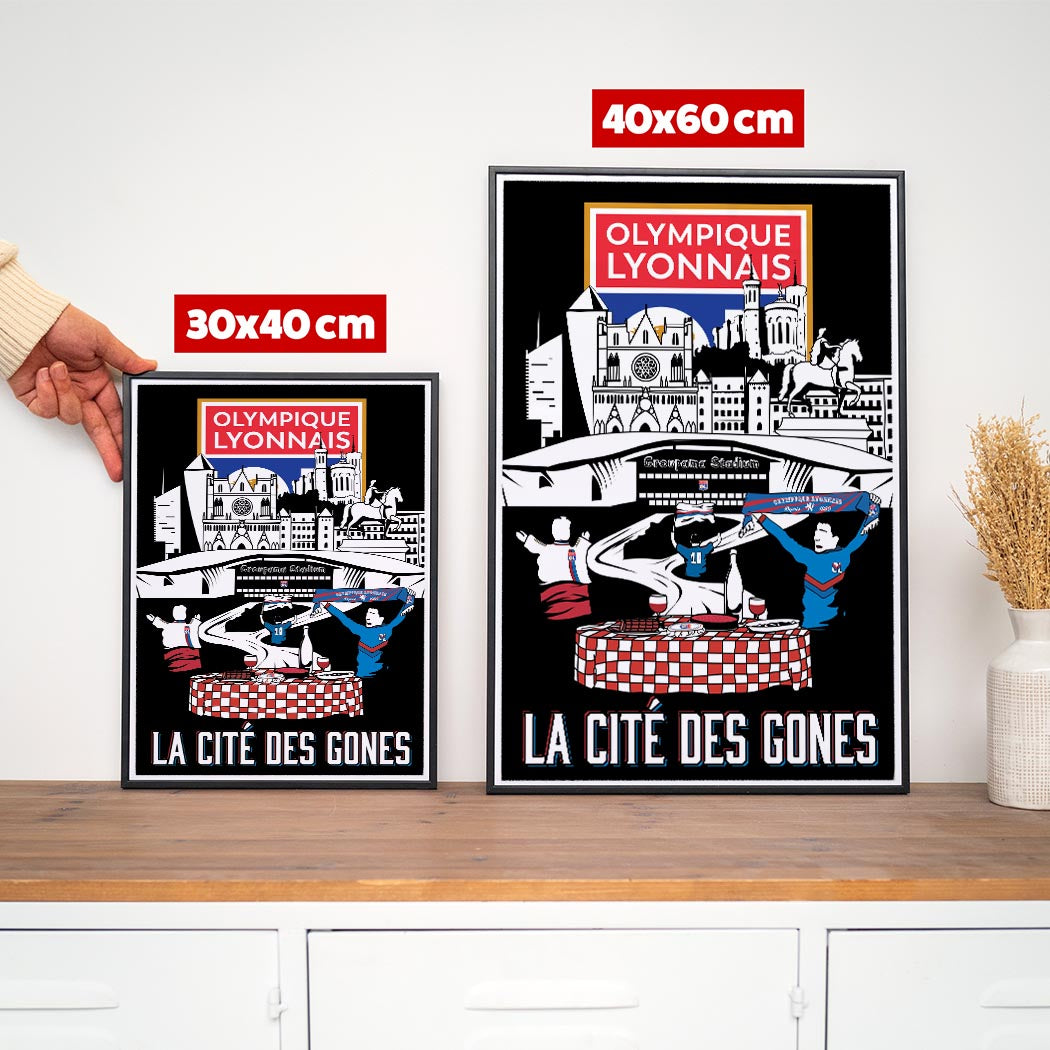 Affiche OL - Cité des Gones