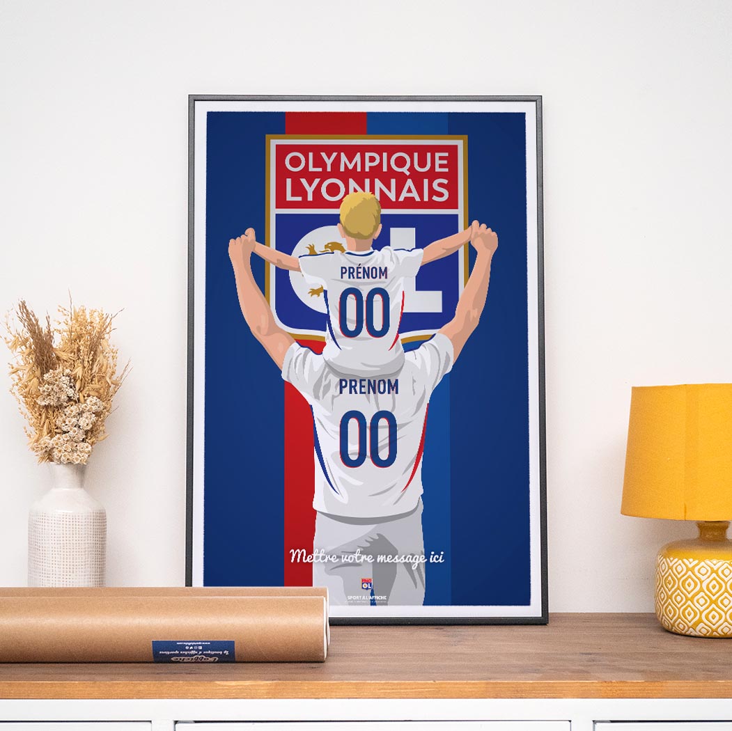 Affiche De Football - Olympique Lyonnais (Lyon) - Club Français