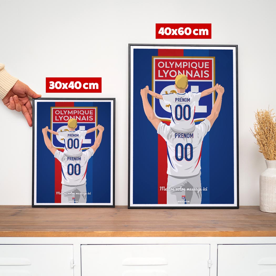 Affiche OL - Père et Enfant Personnalisé