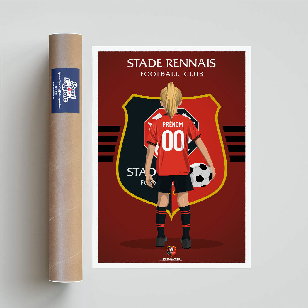 Affiche Stade Rennais F.C. - Enfant Personnalisé