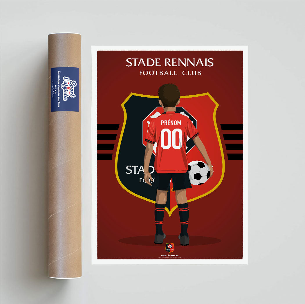 Affiche Stade Rennais F.C. - Enfant Personnalisé