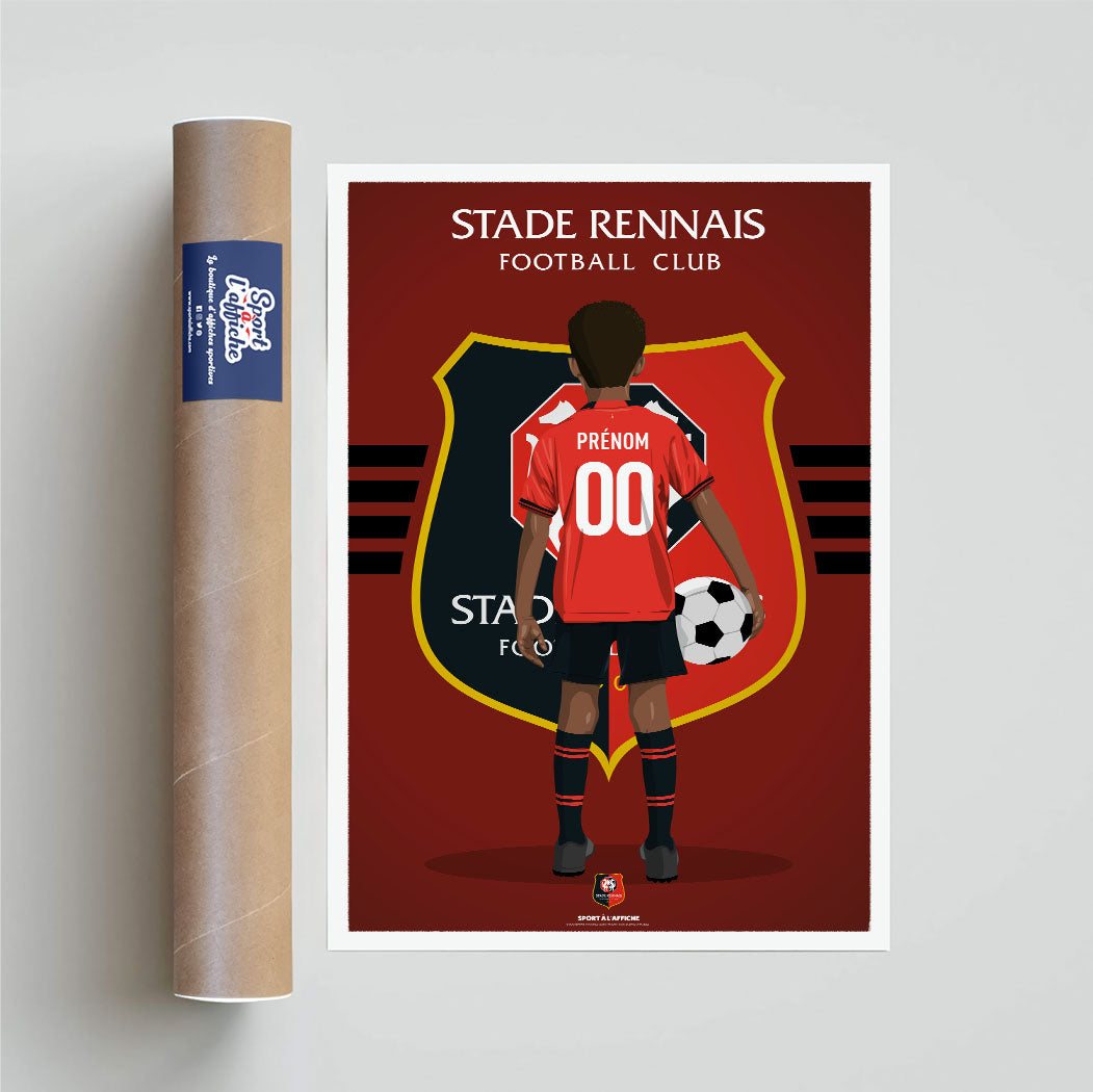 Affiche Stade Rennais F.C. - Enfant Personnalisé
