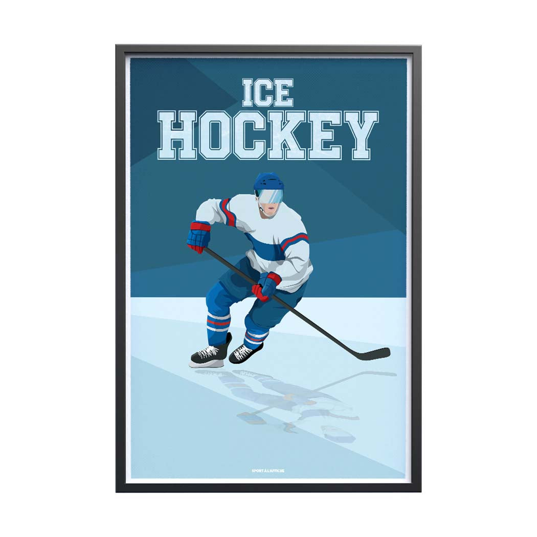 Affiche Hockey sur glace - Illustration "Ice Hockey"