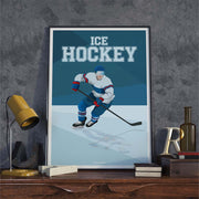 Affiche Hockey sur glace - Illustration "Ice Hockey"