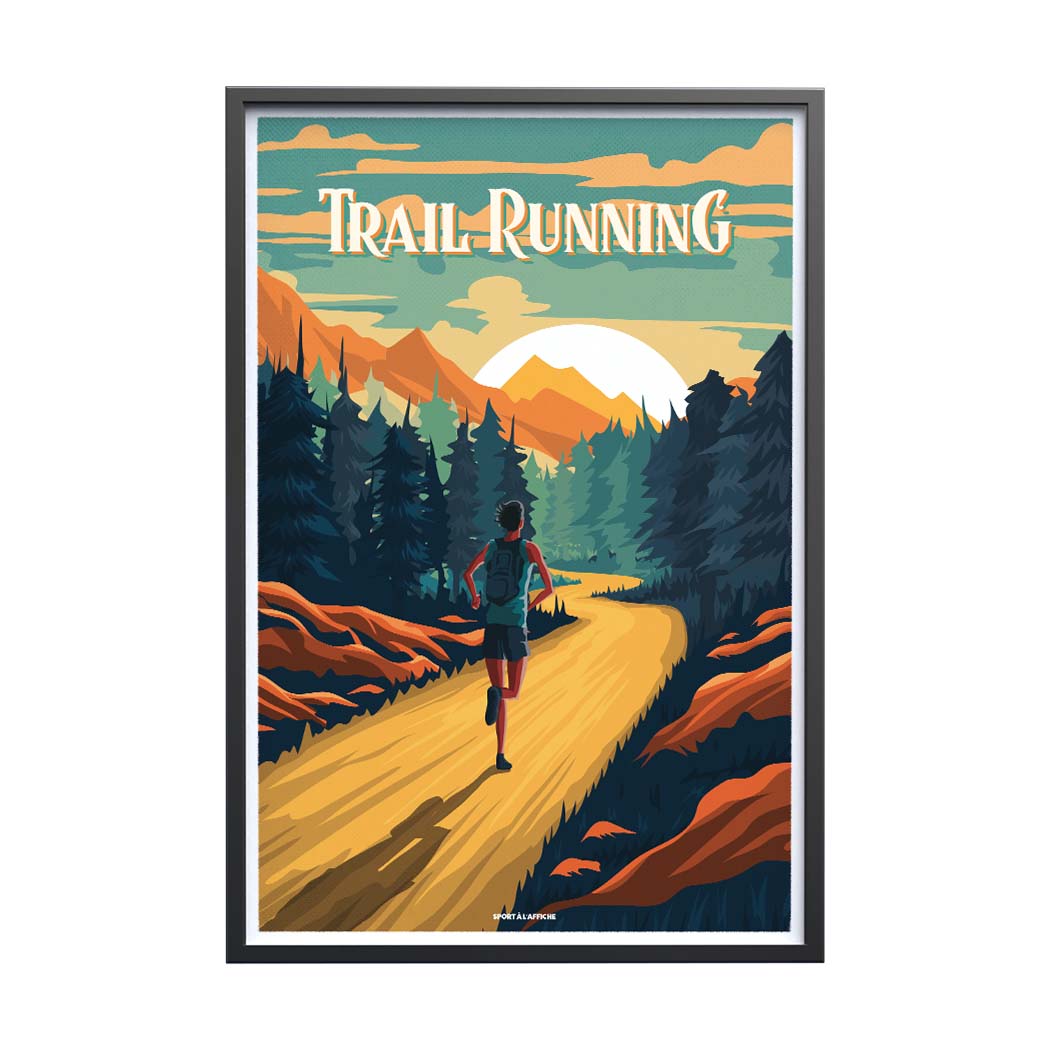 Affiche Running - Illustration Trail