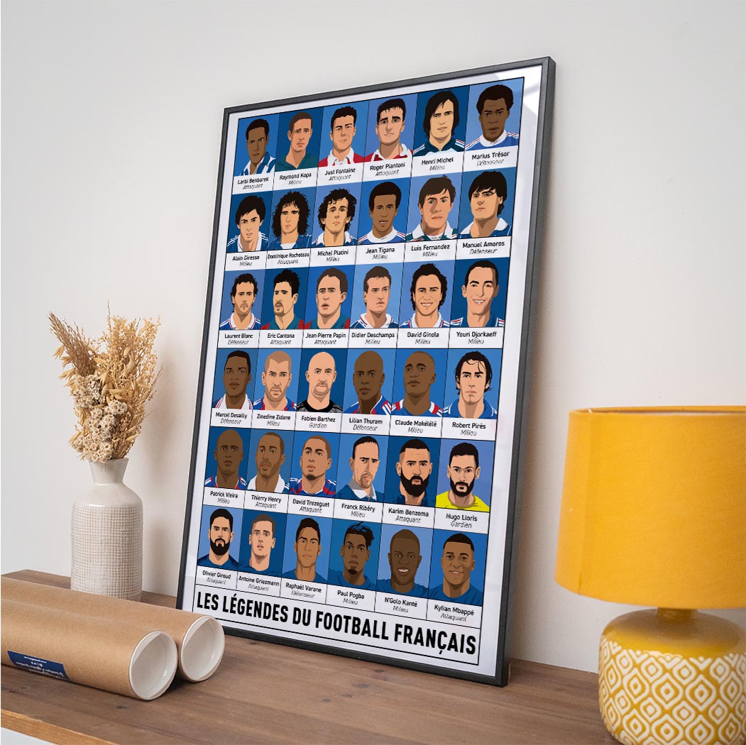 Affiche Foot - Les Légendes du foot français