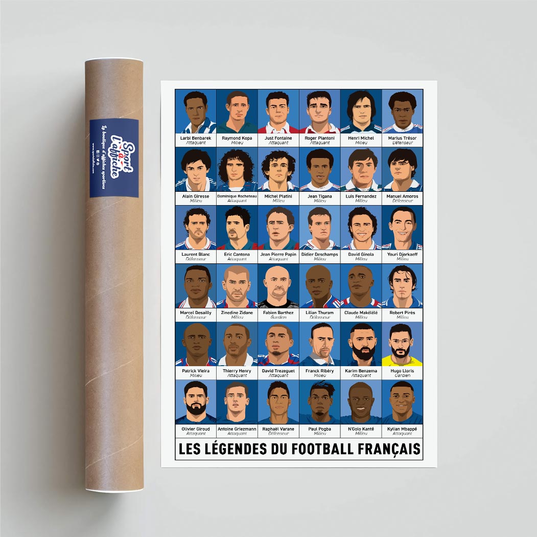 Affiche Foot - Les Légendes du foot français