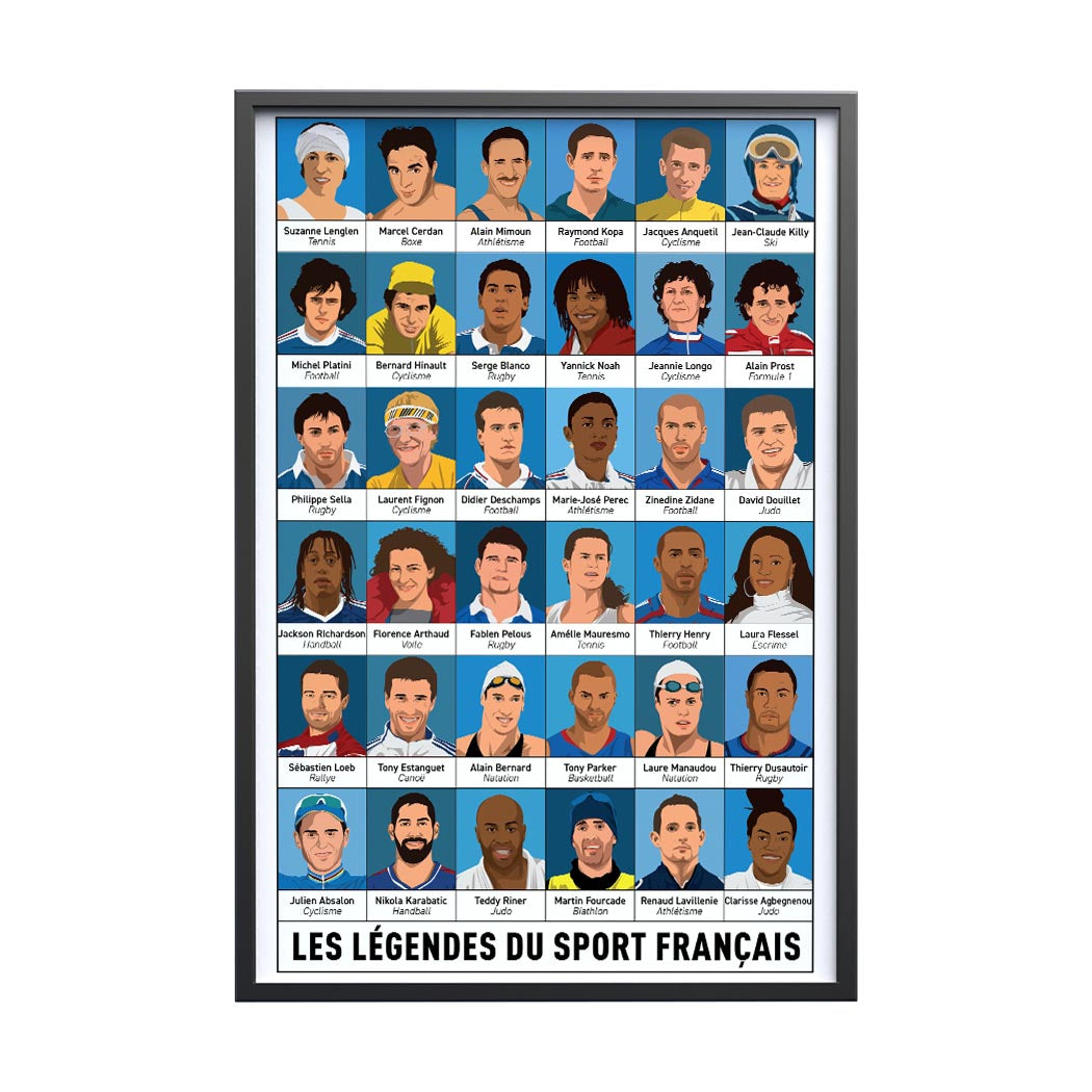 Affiche - Les Légendes du sport français