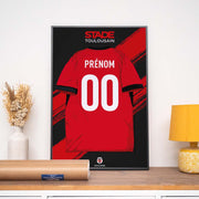 Affiche Rugby Stade Toulousain - Maillot Personnalisé