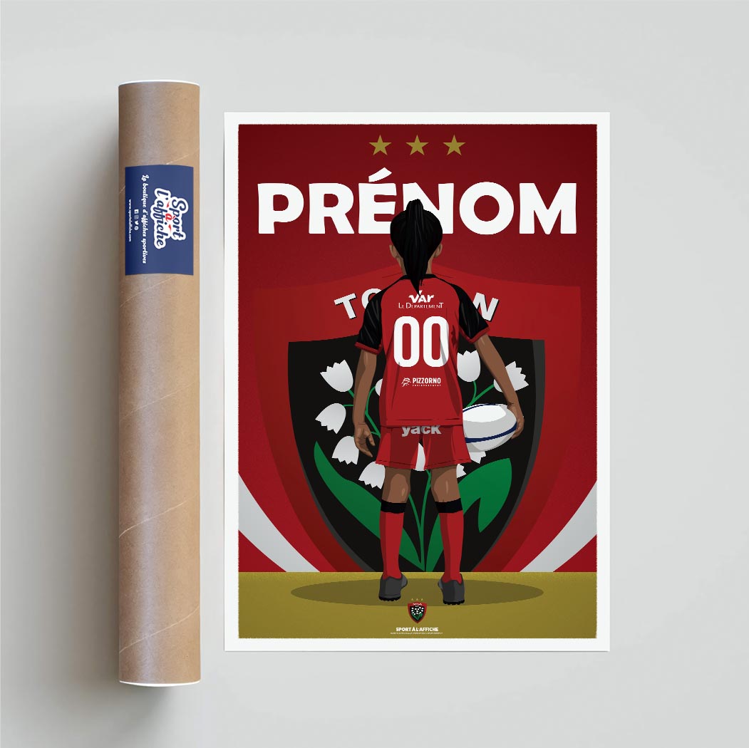Affiche RC Toulon - Enfant Personnalisé