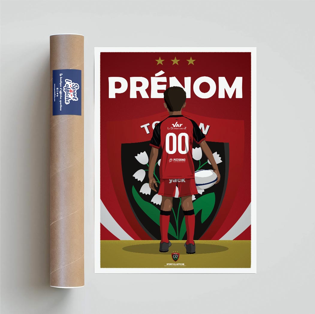 Affiche RC Toulon - Enfant Personnalisé
