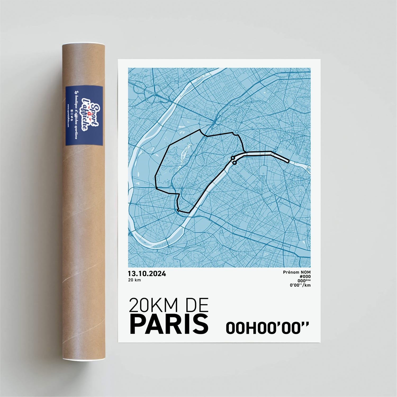 Affiche Running - 20Km de Paris