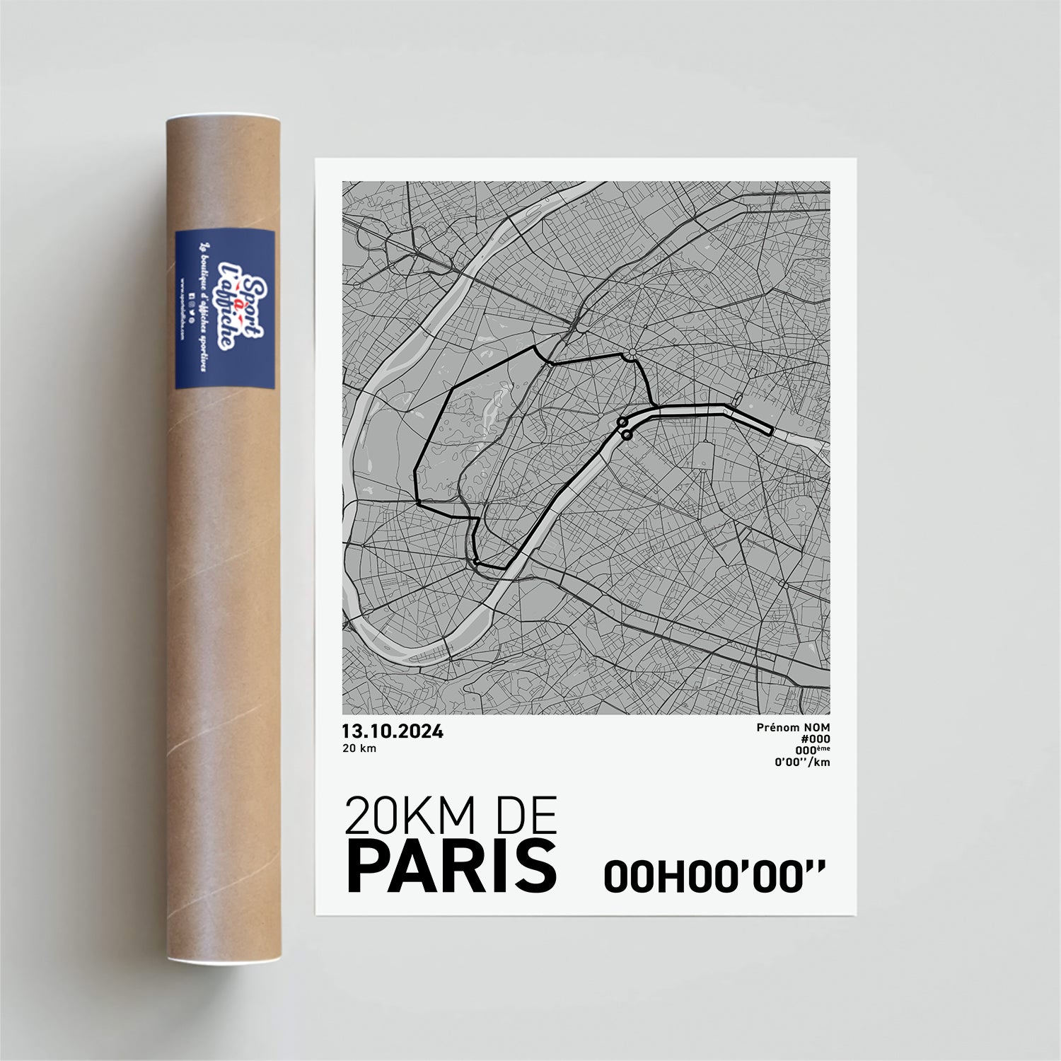 Affiche Running - 20Km de Paris