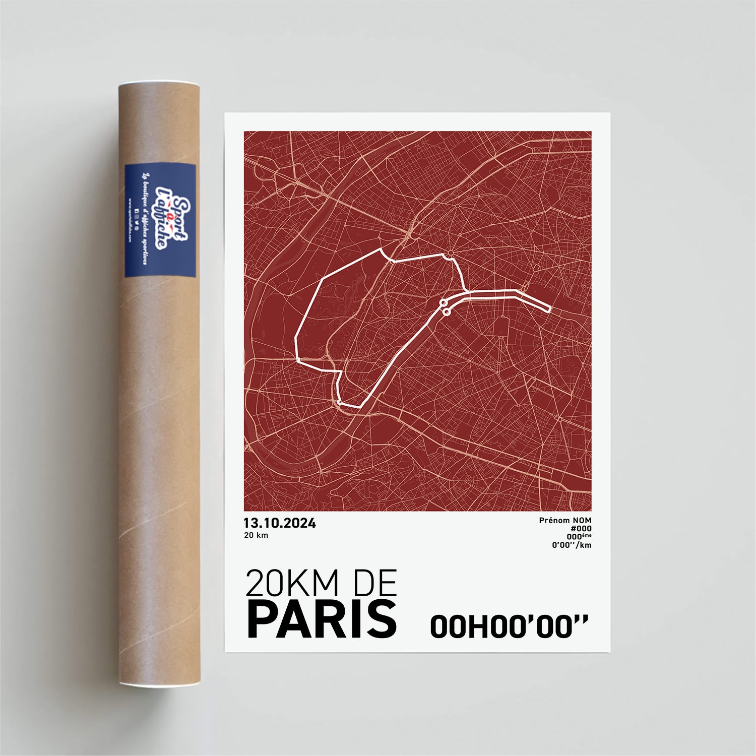 Affiche Running - 20Km de Paris