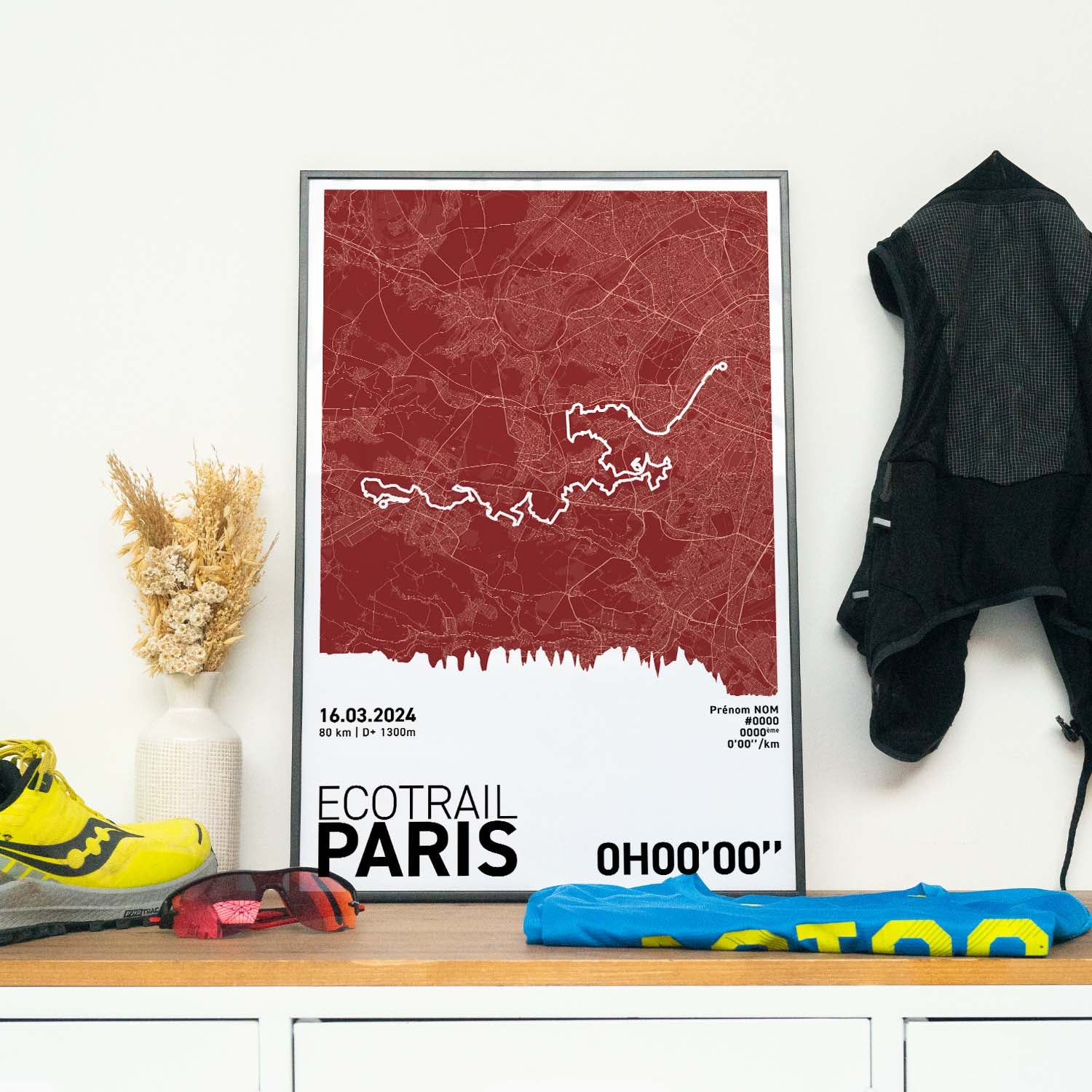 Affiche Running -  EcoTrail Paris 80km