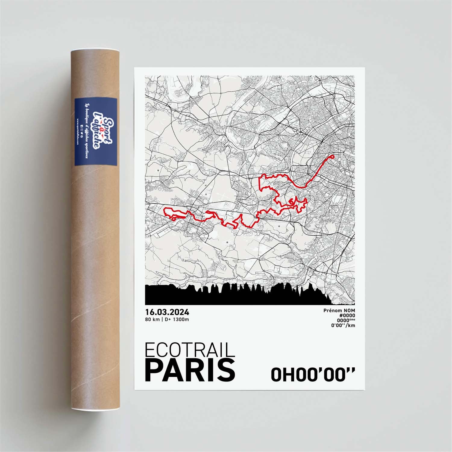 Affiche Running -  EcoTrail Paris 80km