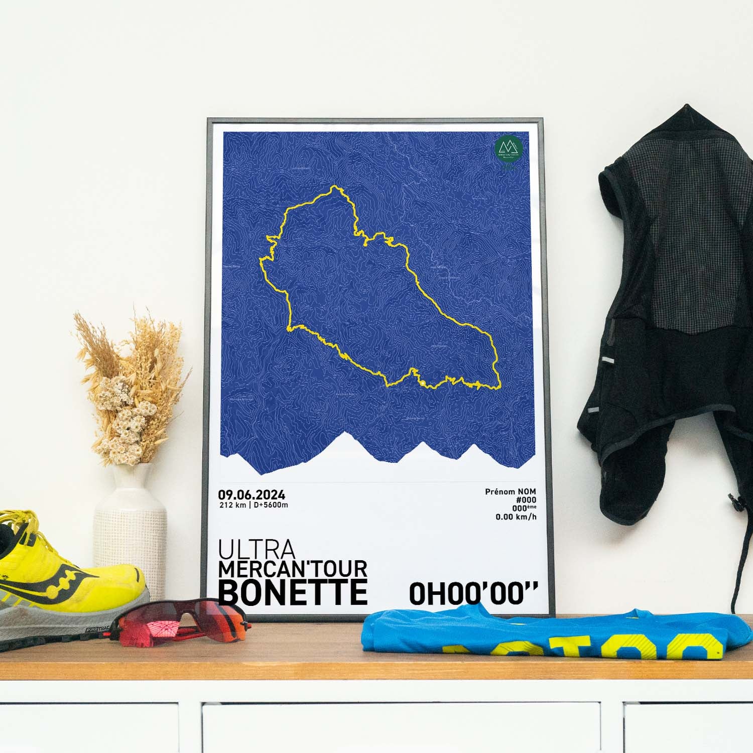 Affiche Cyclisme - Affiche Mercan'Tour Ultra Bonette 212km Personnalisée