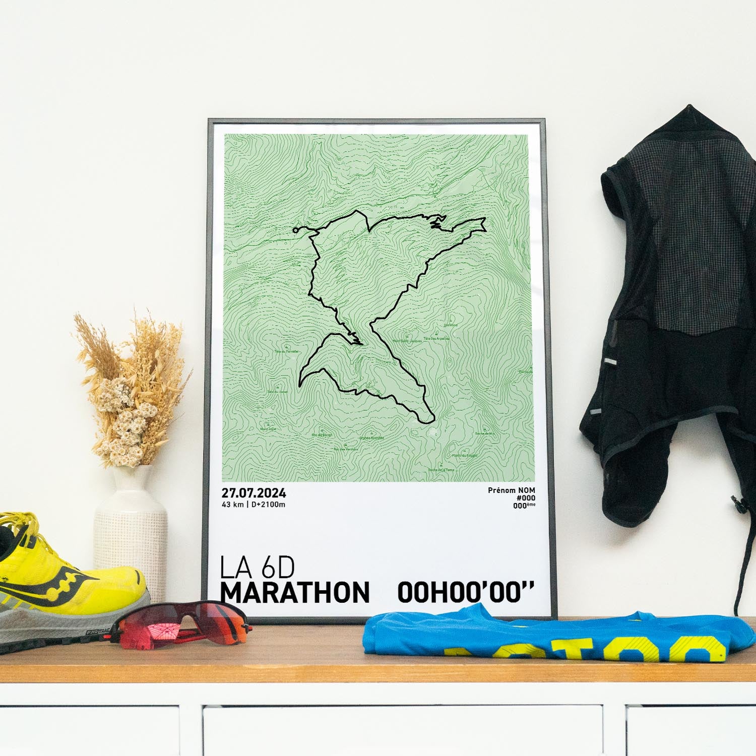 Affiche Running - La 6000D - La 6D Marathon