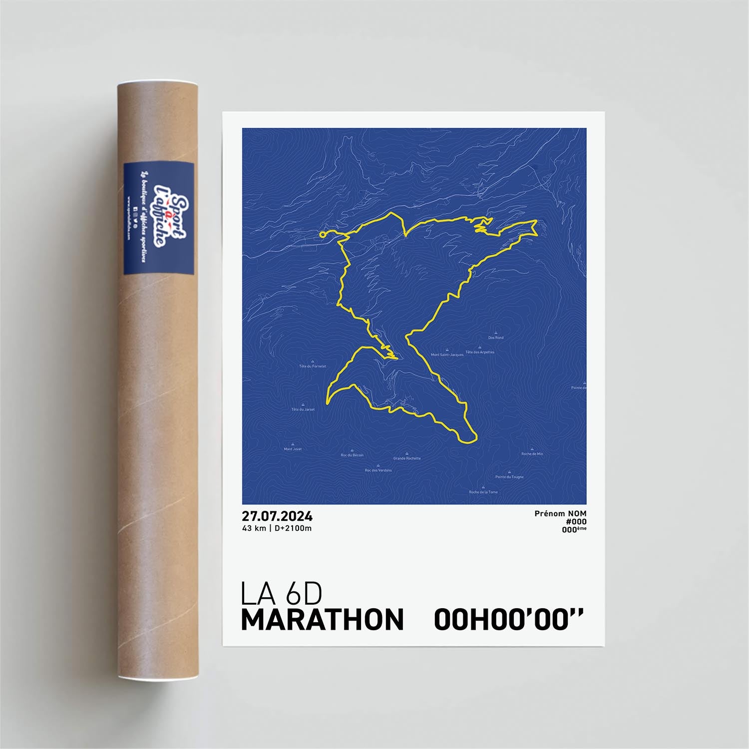 Affiche Running - La 6000D - La 6D Marathon